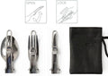 Foldable Camping Cutlery Set – 3 Pieces with Carrying Pouch