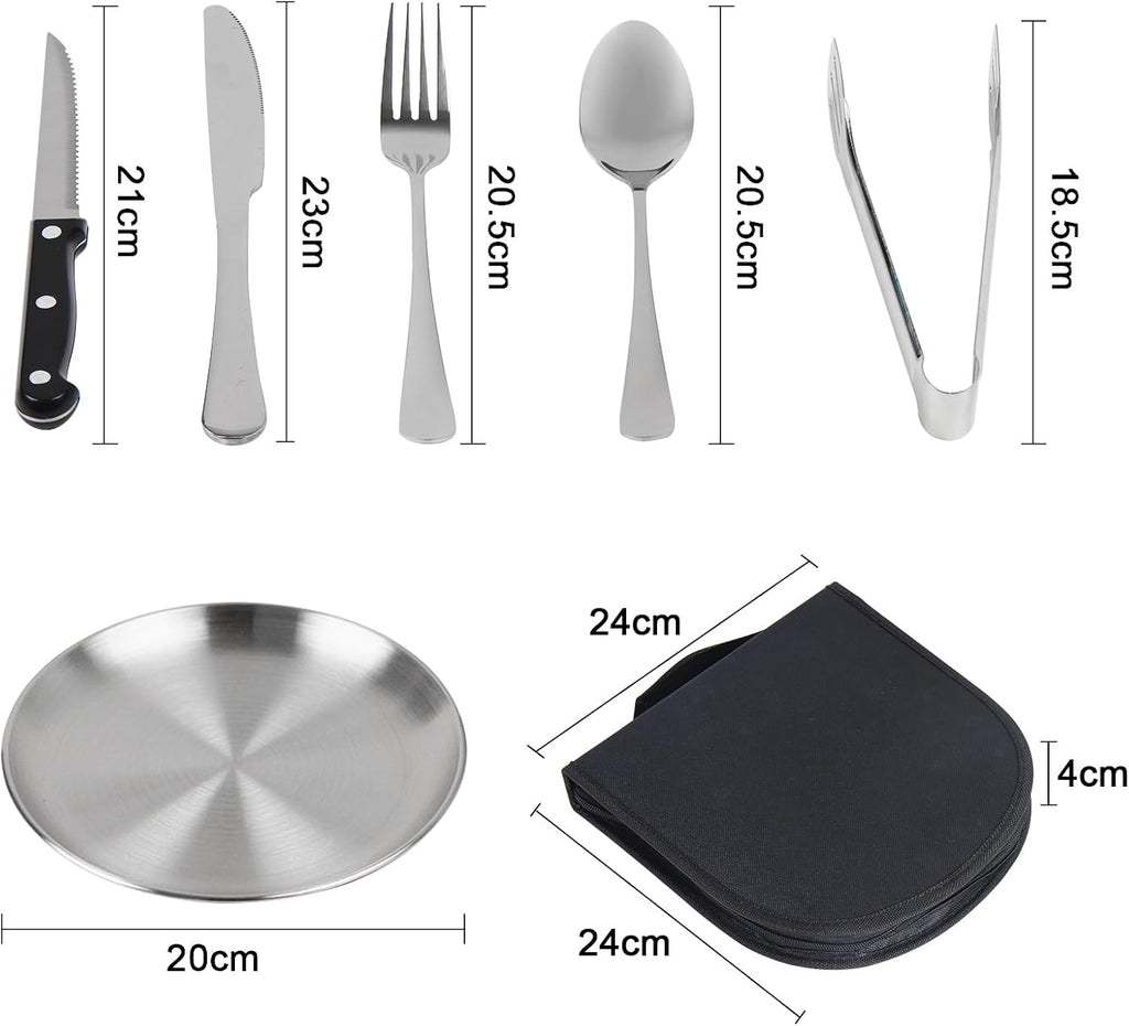 Complete Outdoor Dining Set – 11 Pieces with Compact Bag