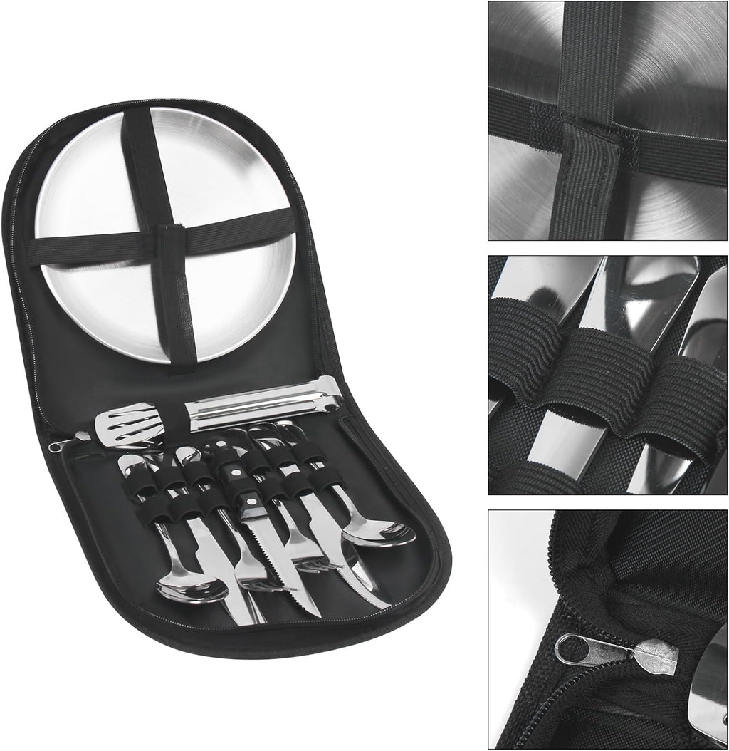 Complete Outdoor Dining Set – 11 Pieces with Compact Bag