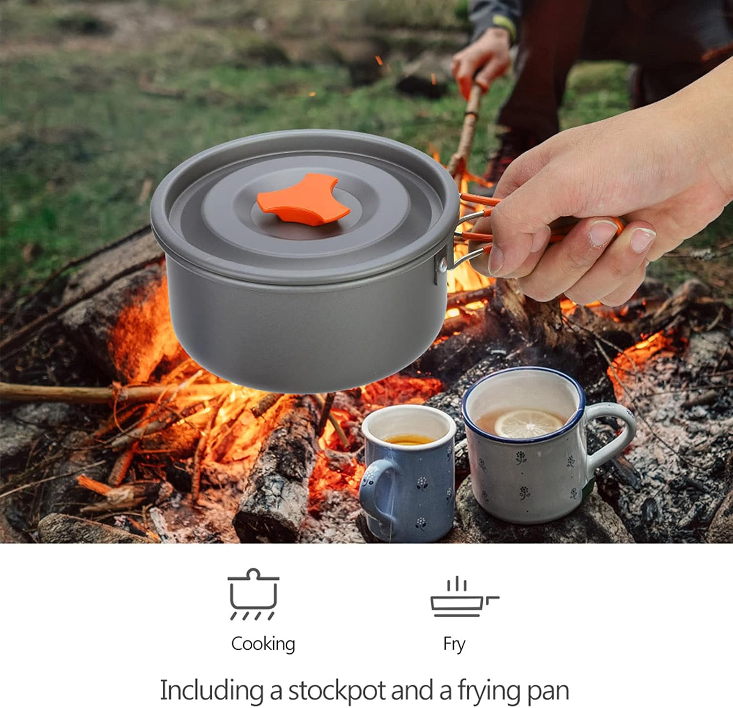 9-Piece Camping Cookware Set with Storage Bag (Copy)
