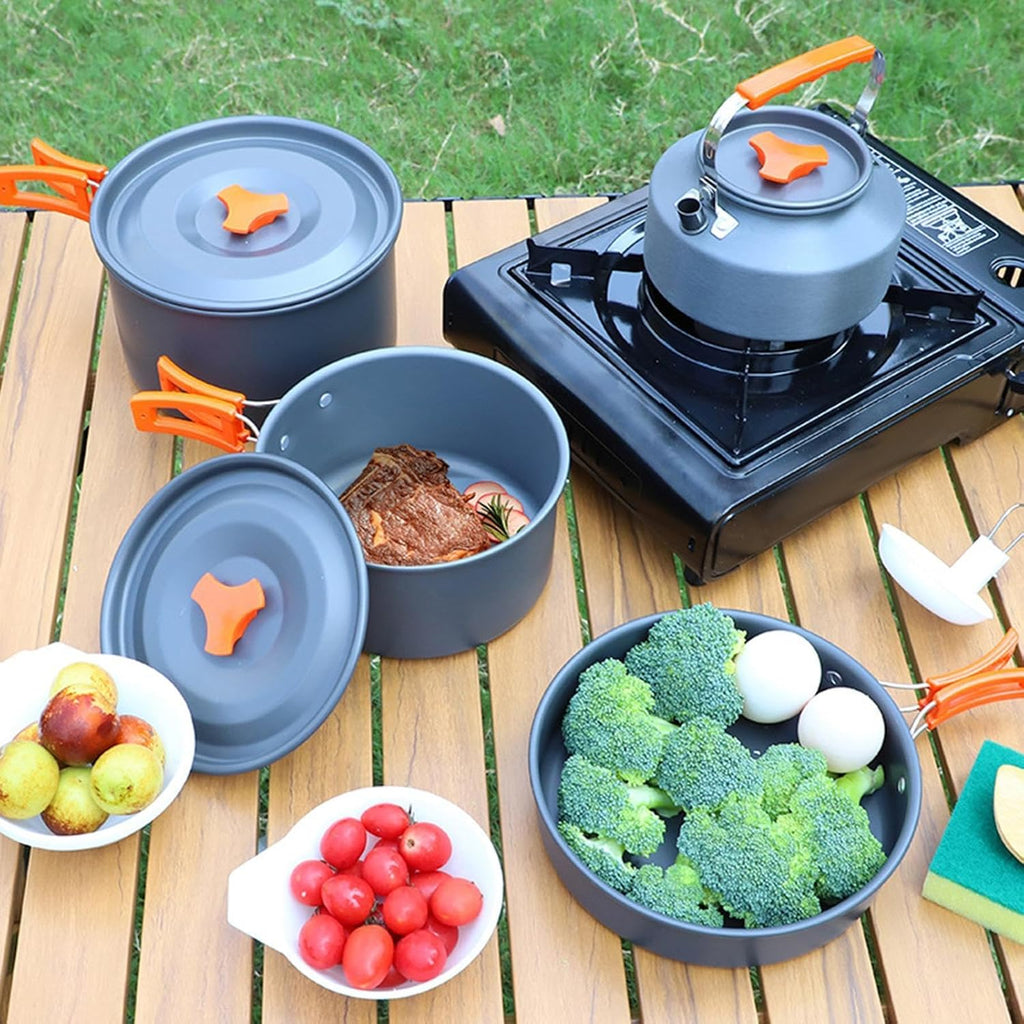 9-Piece Camping Cookware Set with Storage Bag (Copy)