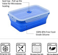 4-Piece Foldable Silicone Food Container Set